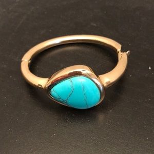 Banana republic turquoise gold bracelet